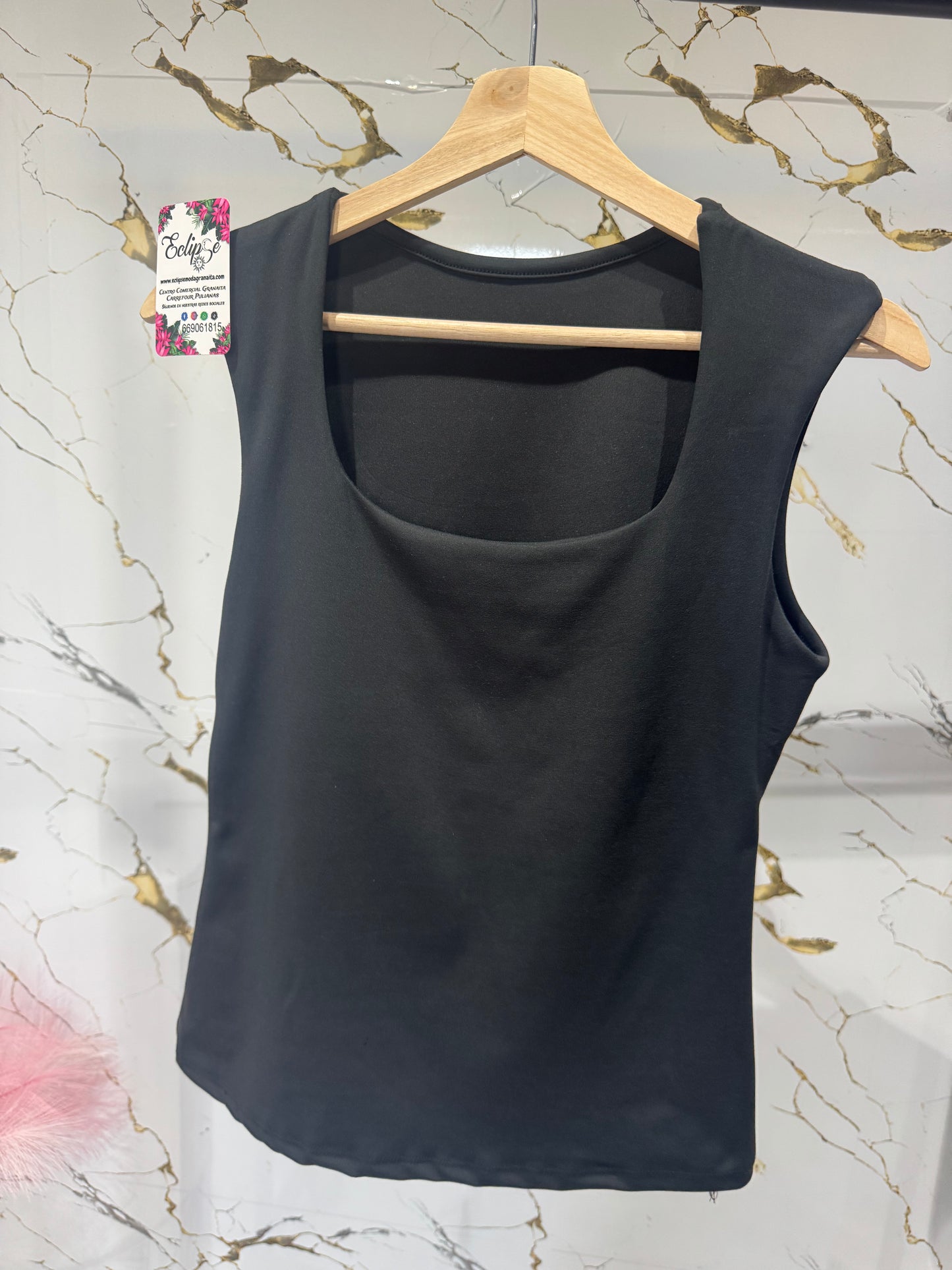 Top licra negro