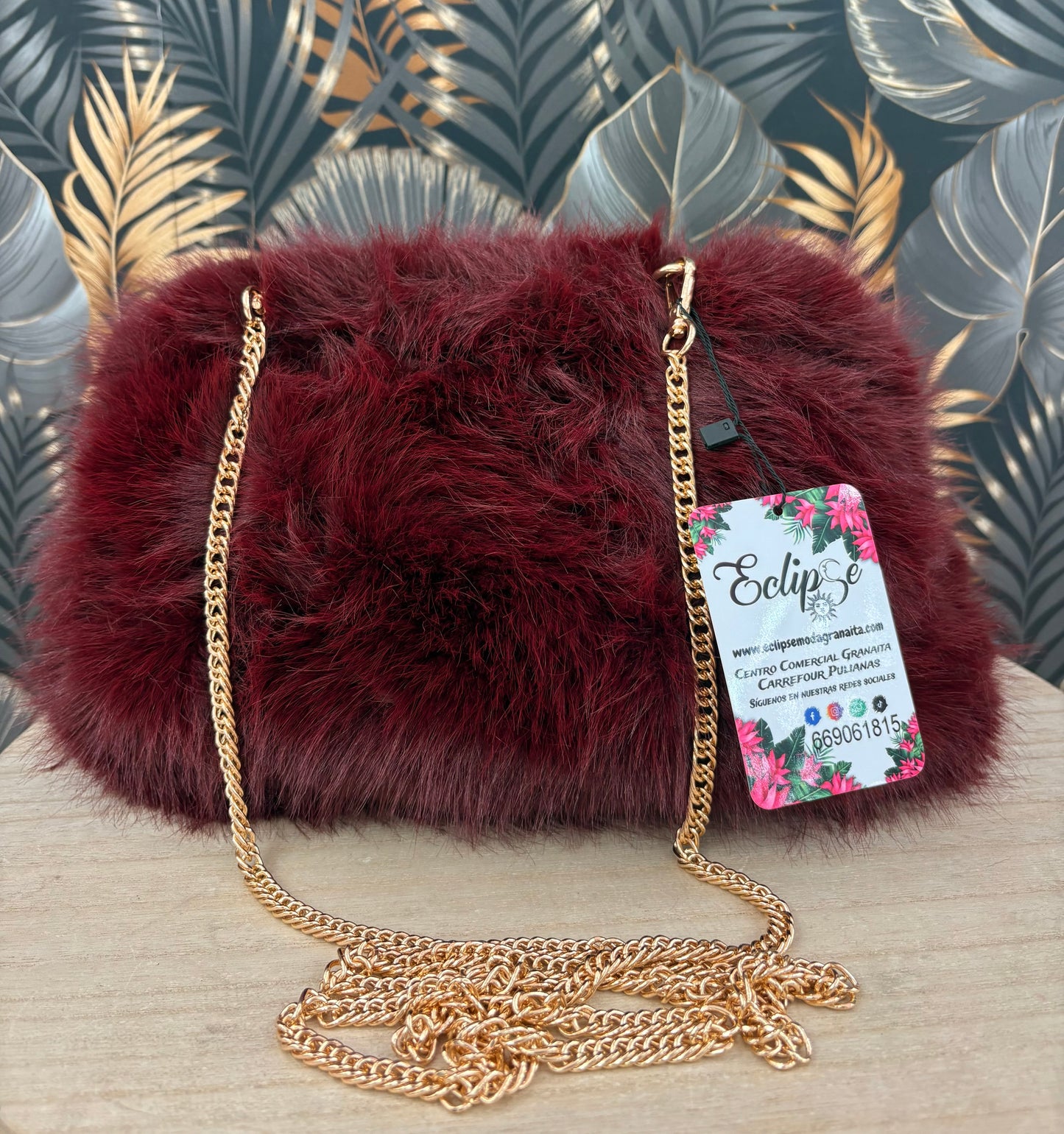 Bolso peluche bandolera
