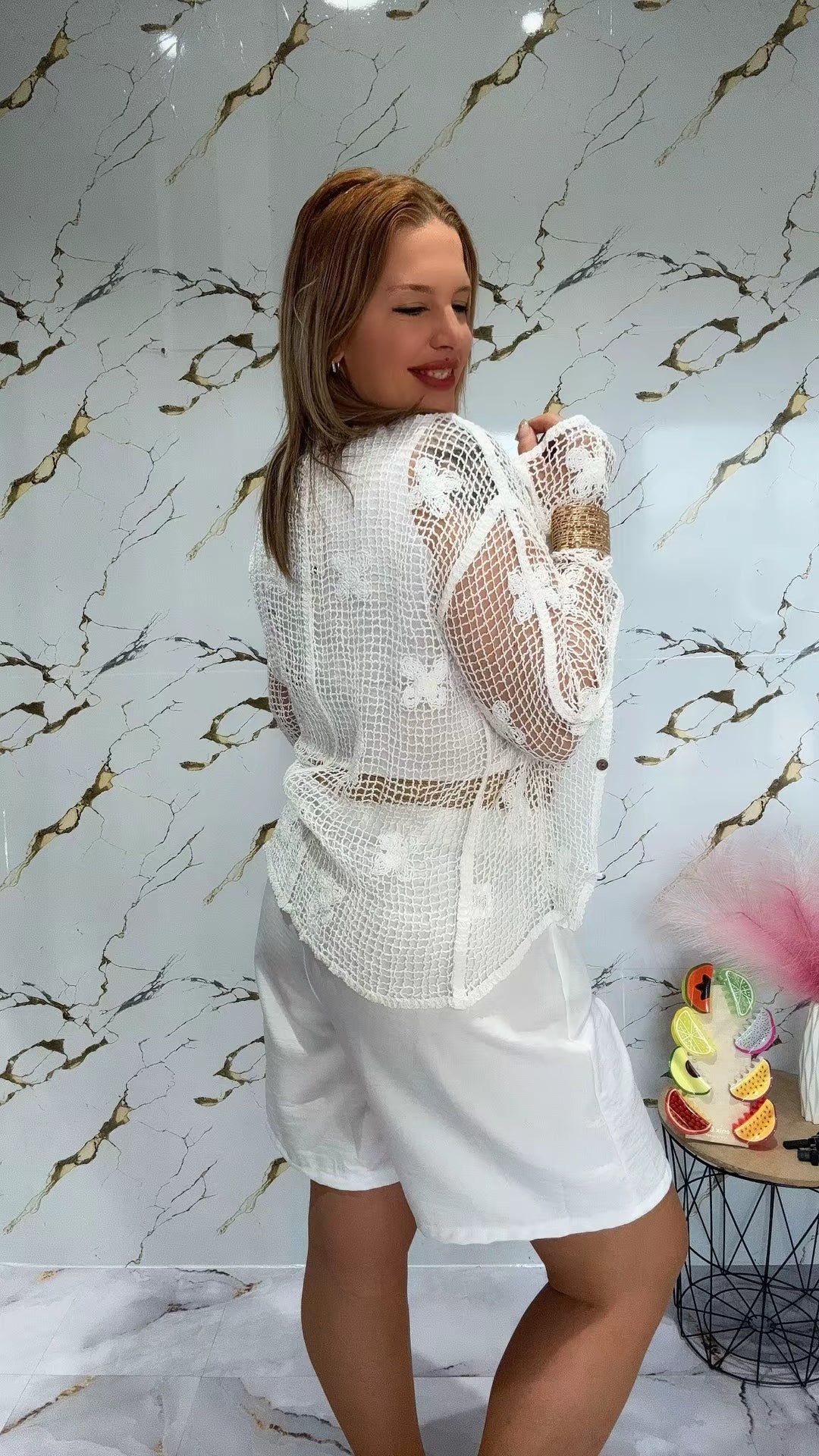 Camisa calada hilo