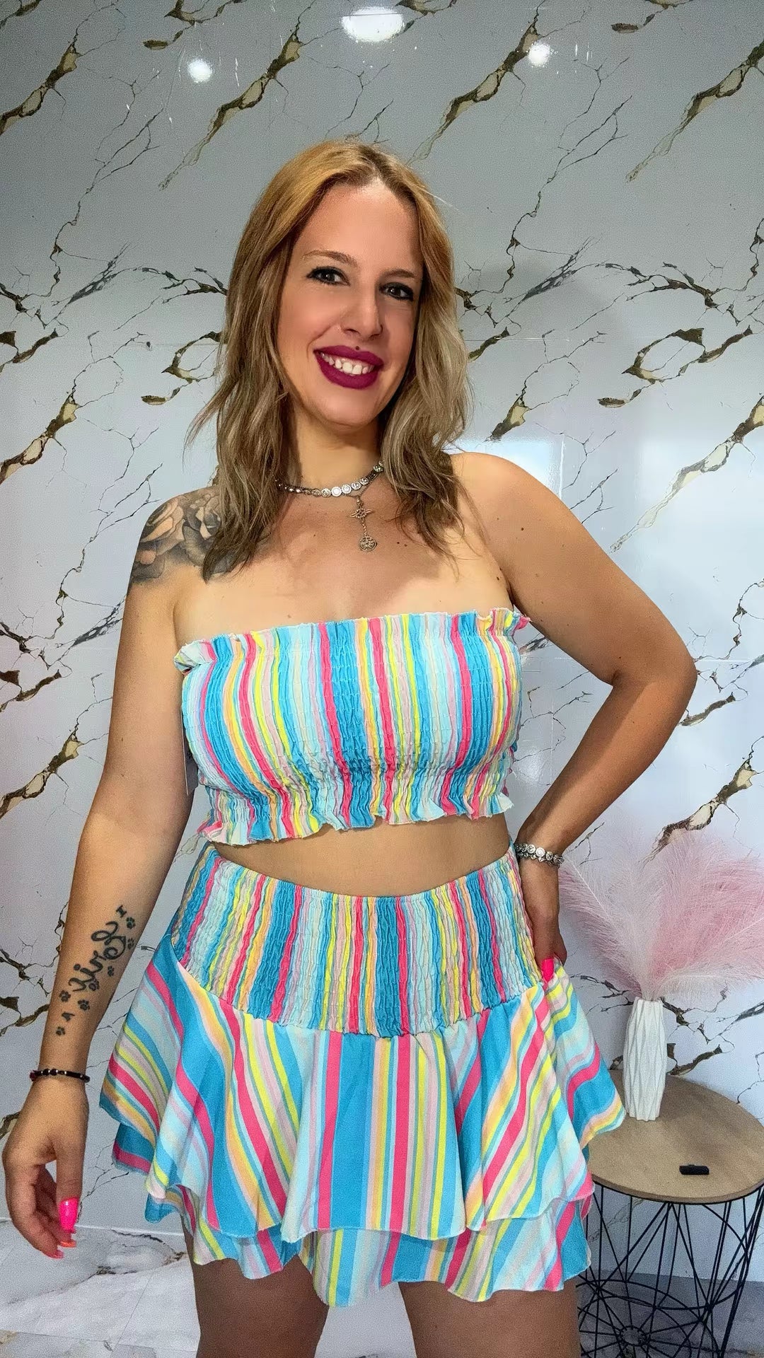 Conjunto rayas
