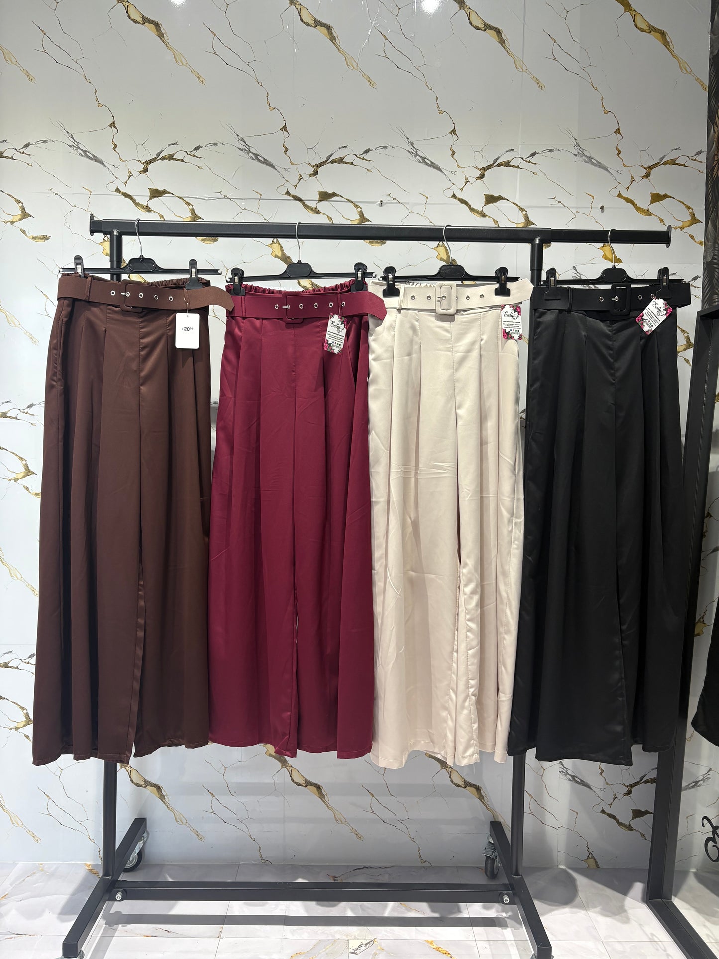 Pantalón palazo satinado