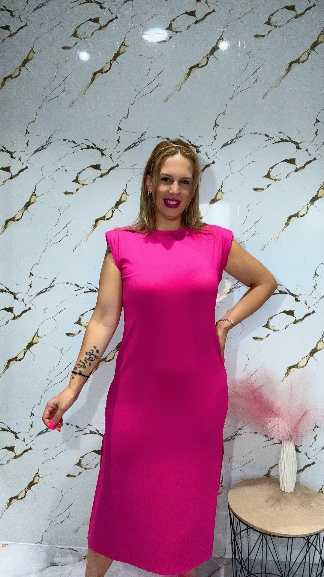Vestido hombreras