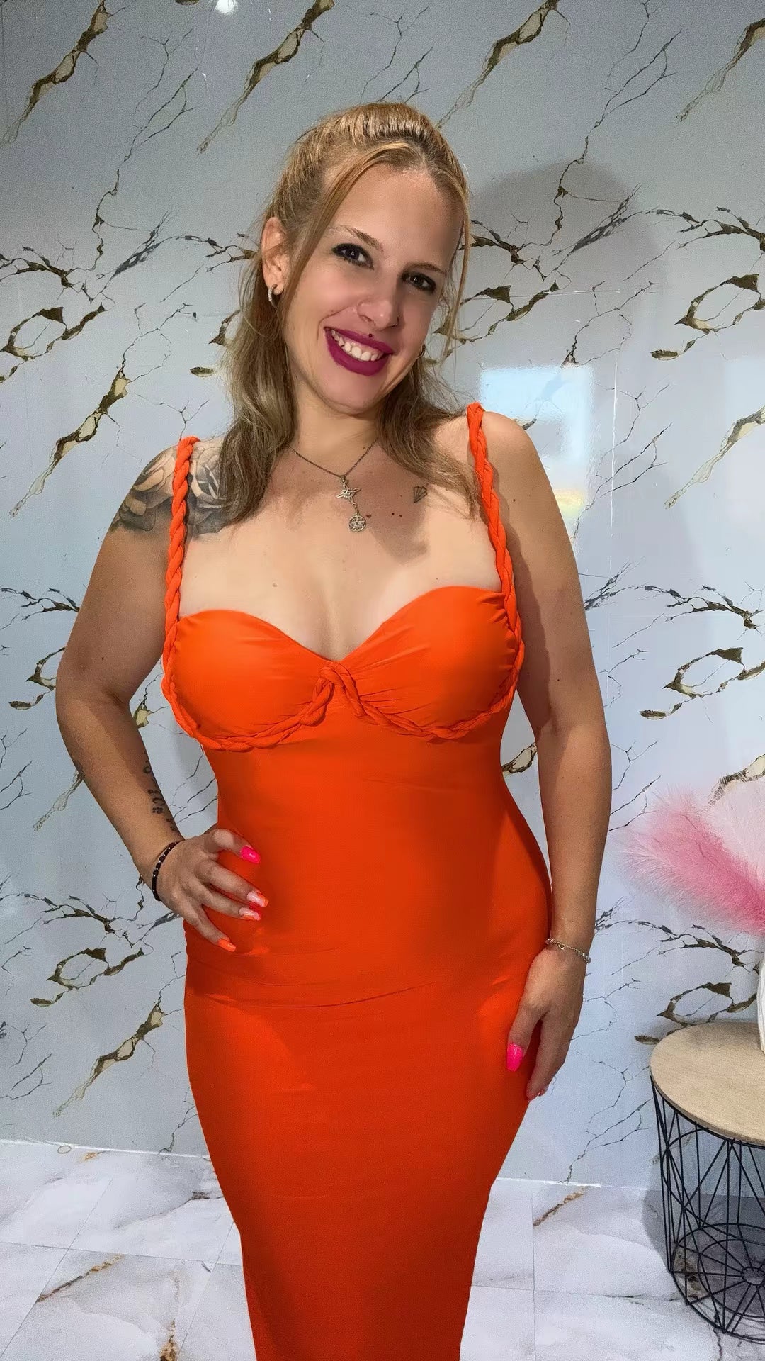 Vestido trenzado