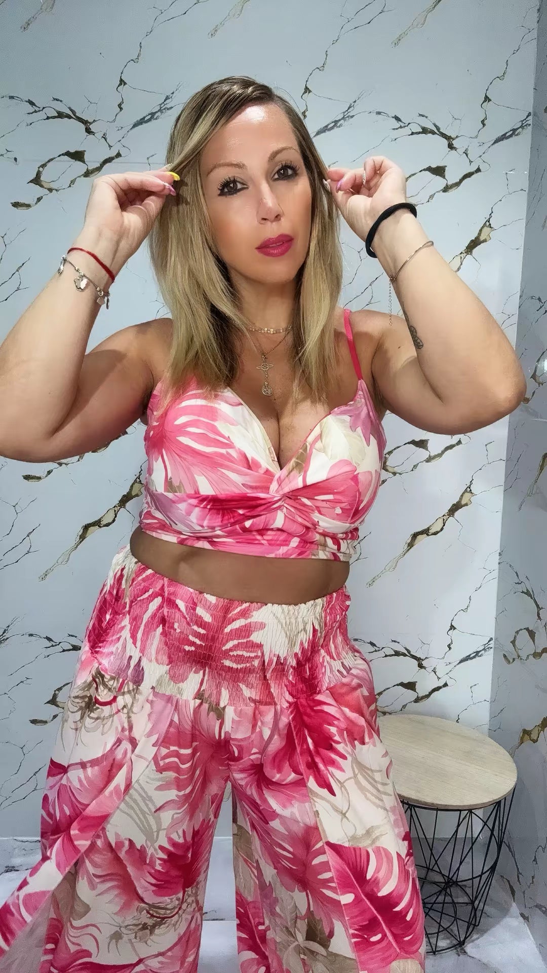 Conjunto estampado floral