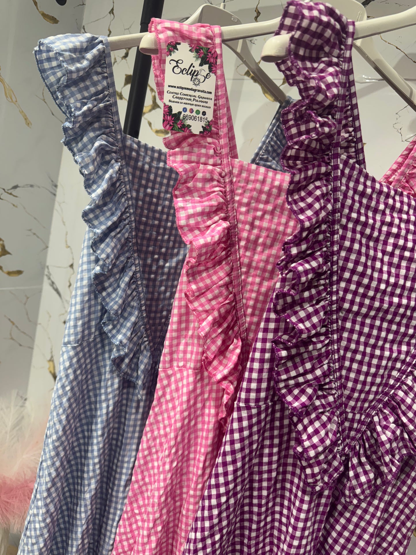 Vestido Vichy corto