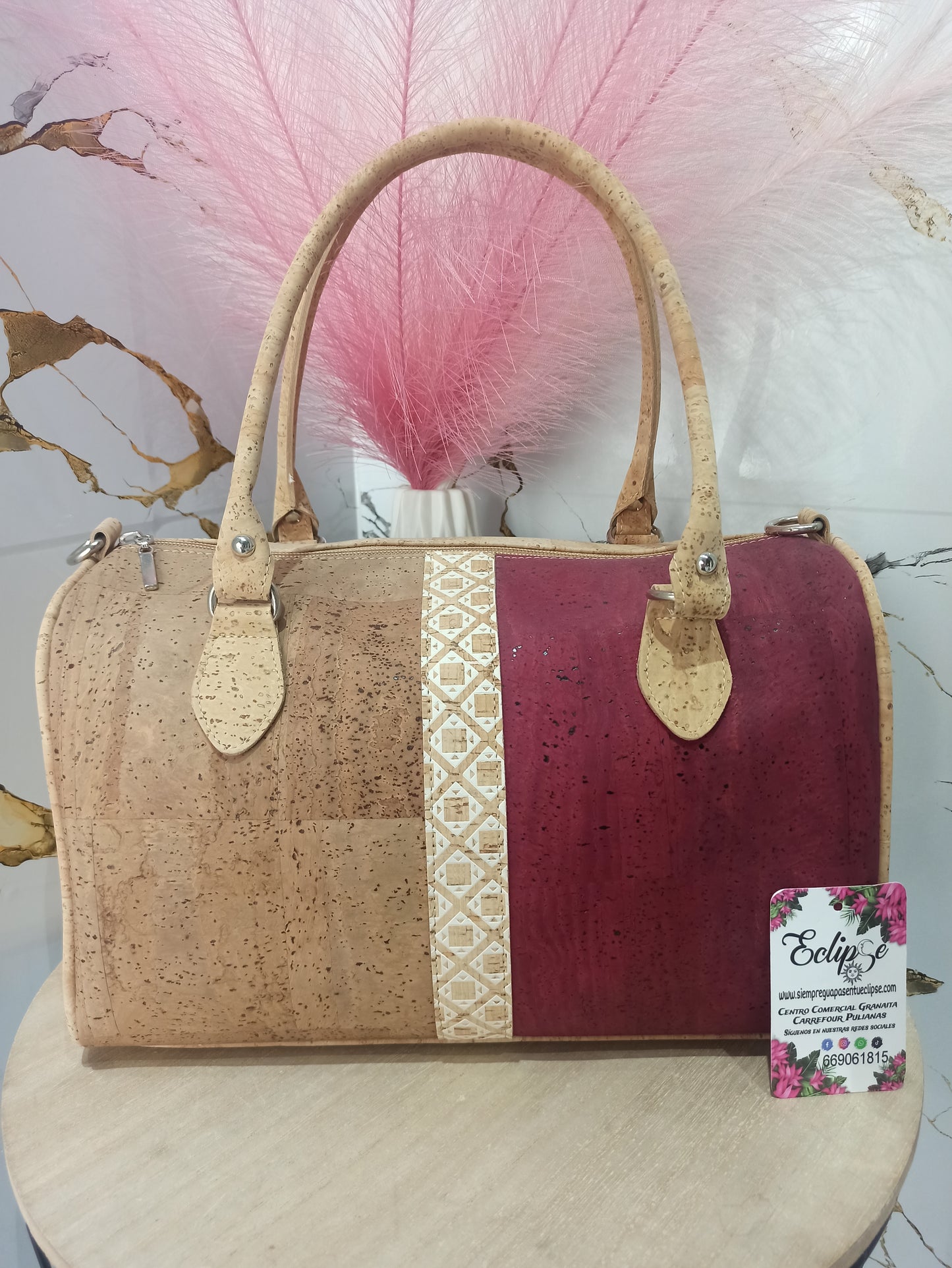 Bolso burdeos Londres