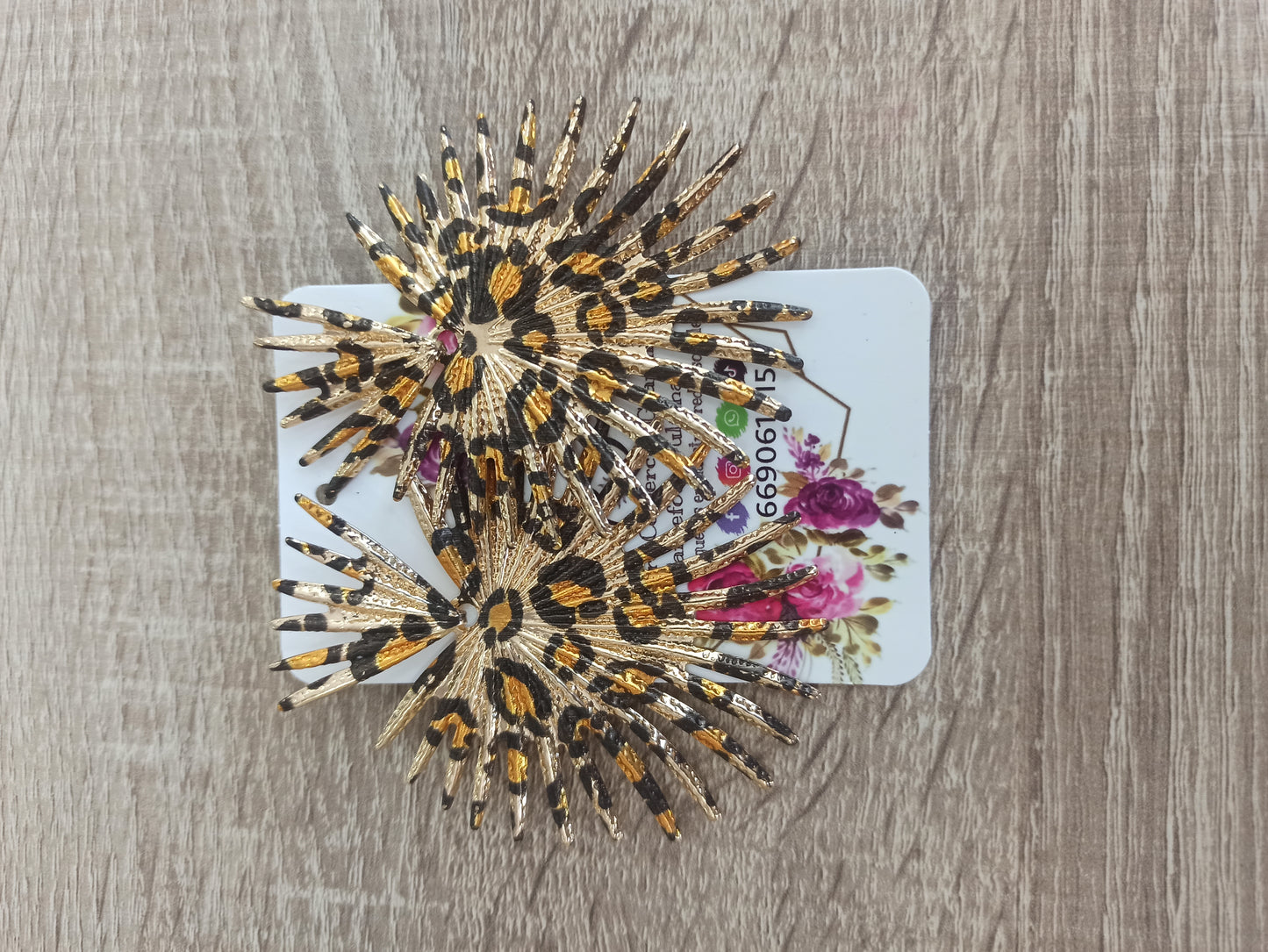 Pendientes leopardo