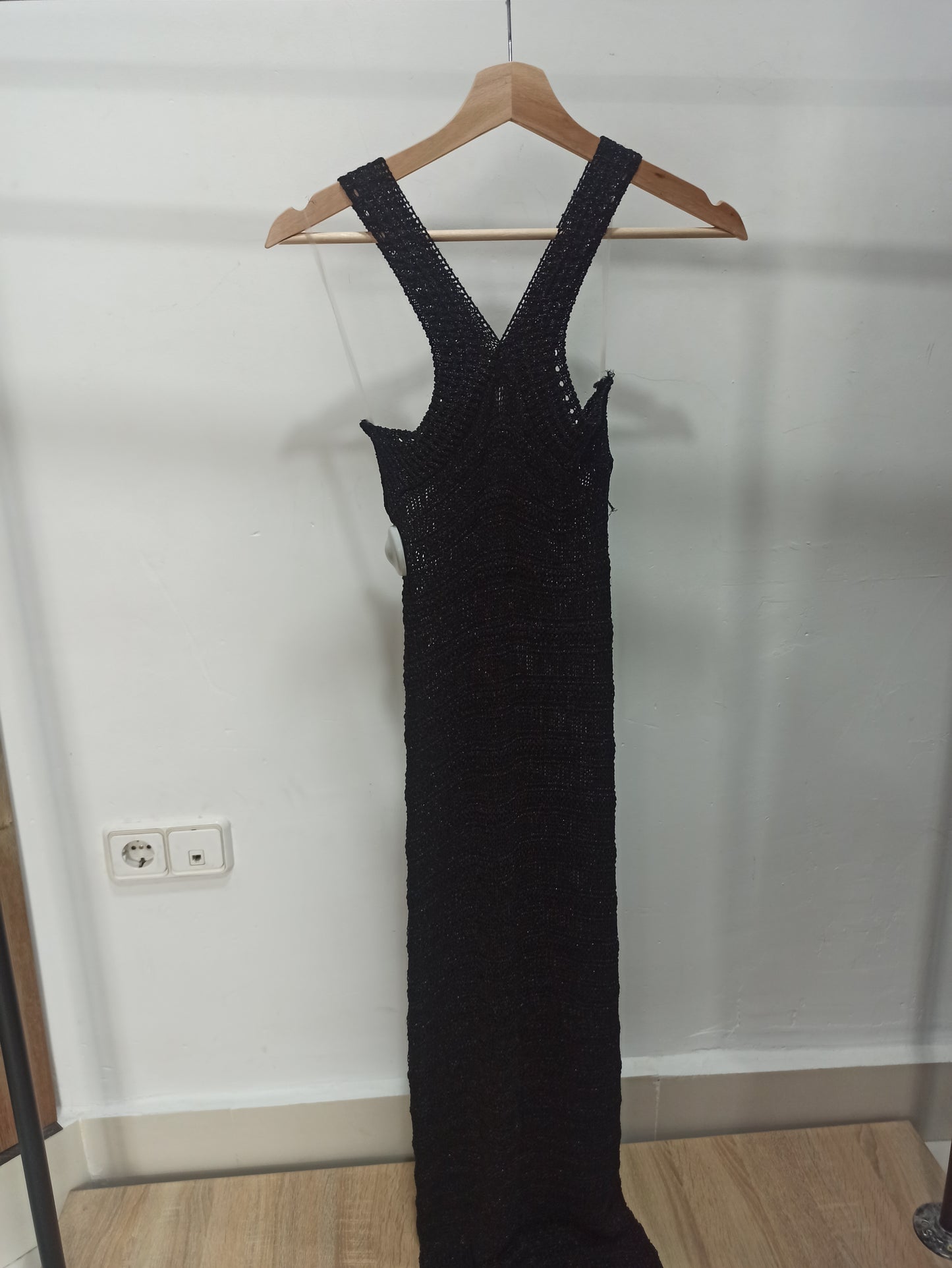 Vestido negro hilo