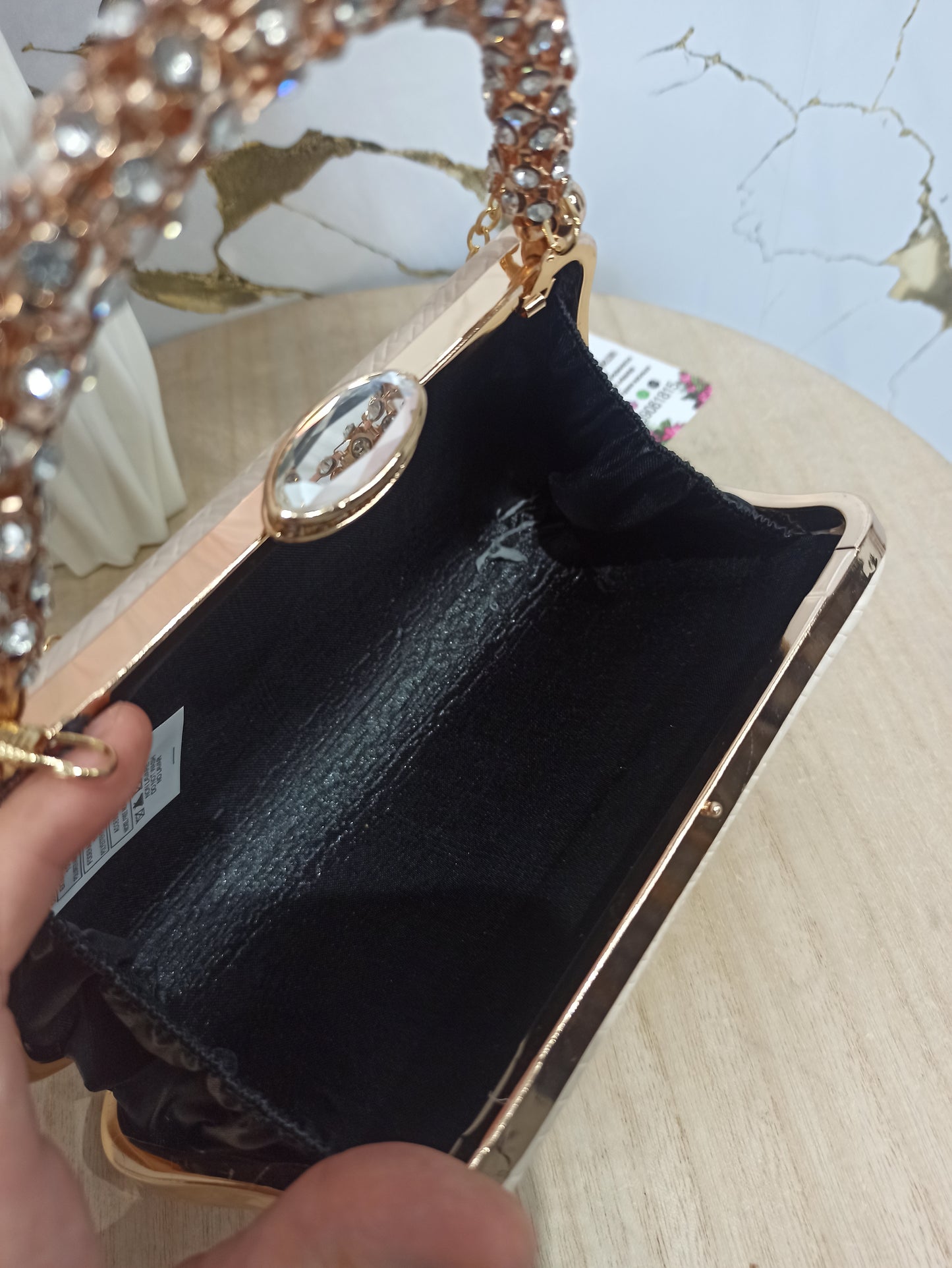Bolso blanco brillo Tokio