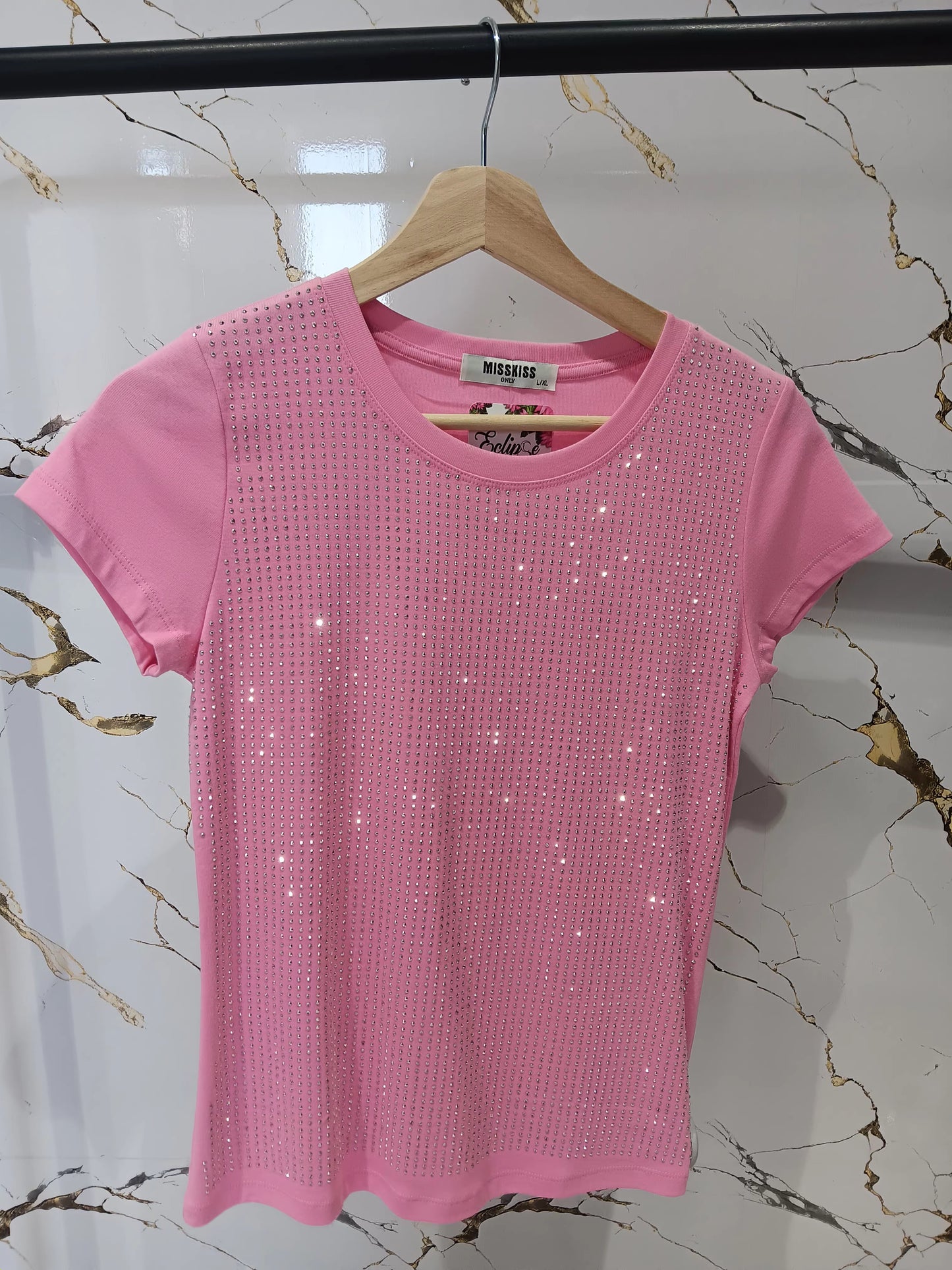 Camiseta rosa brilli