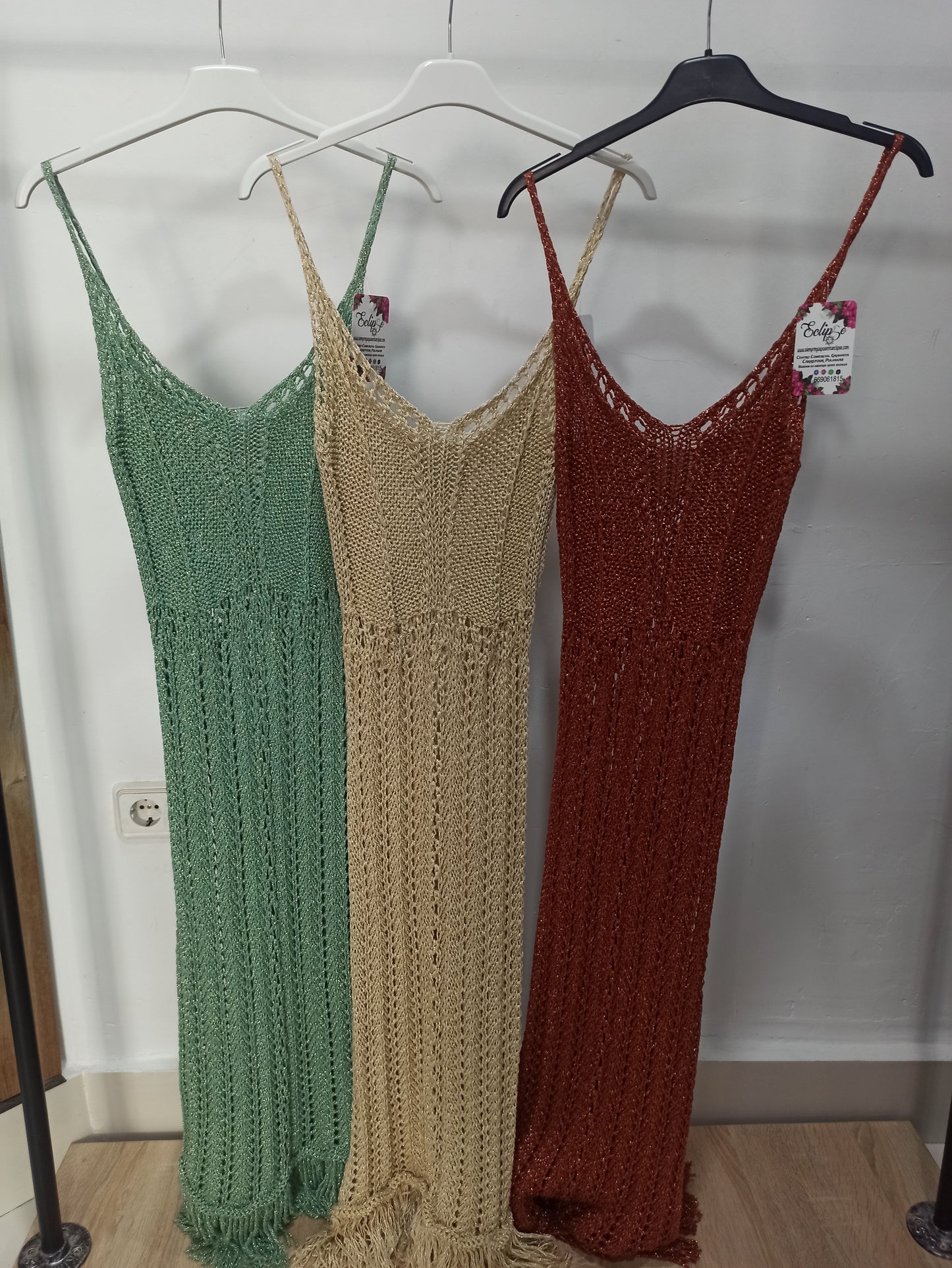 Vestido hilo liso brilli