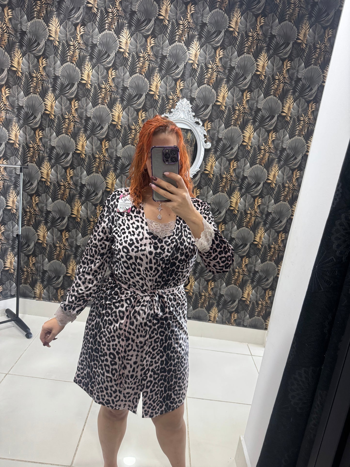 Conjunto noche animal print