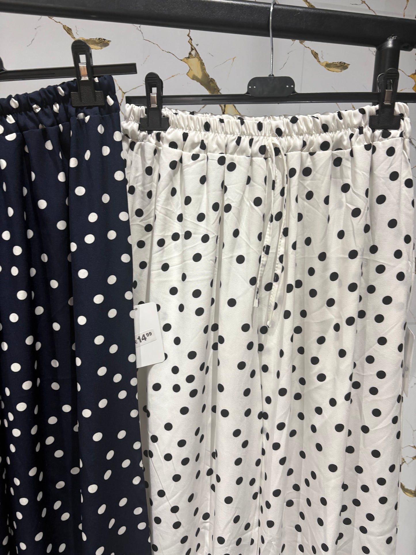 Pantalón topitos fluido