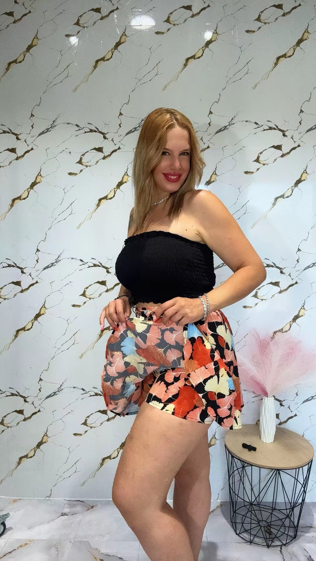 Falda pantalón tela