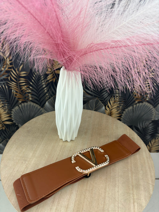 Cinturón V brillitos.