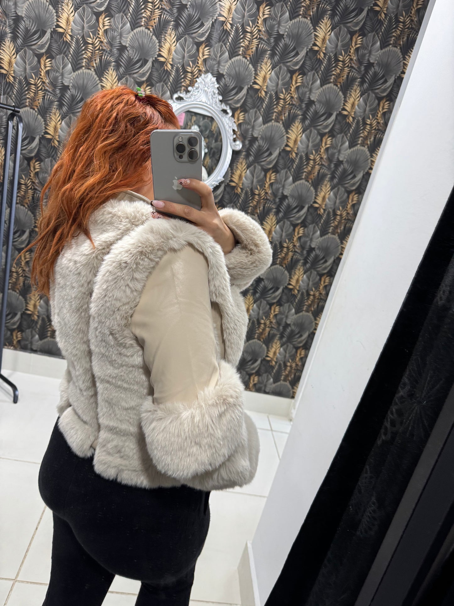 Chaqueta polipiel pelito