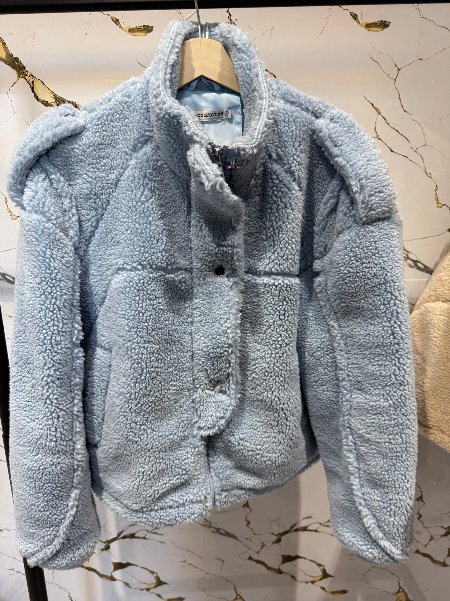 Chaqueta peluche azul
