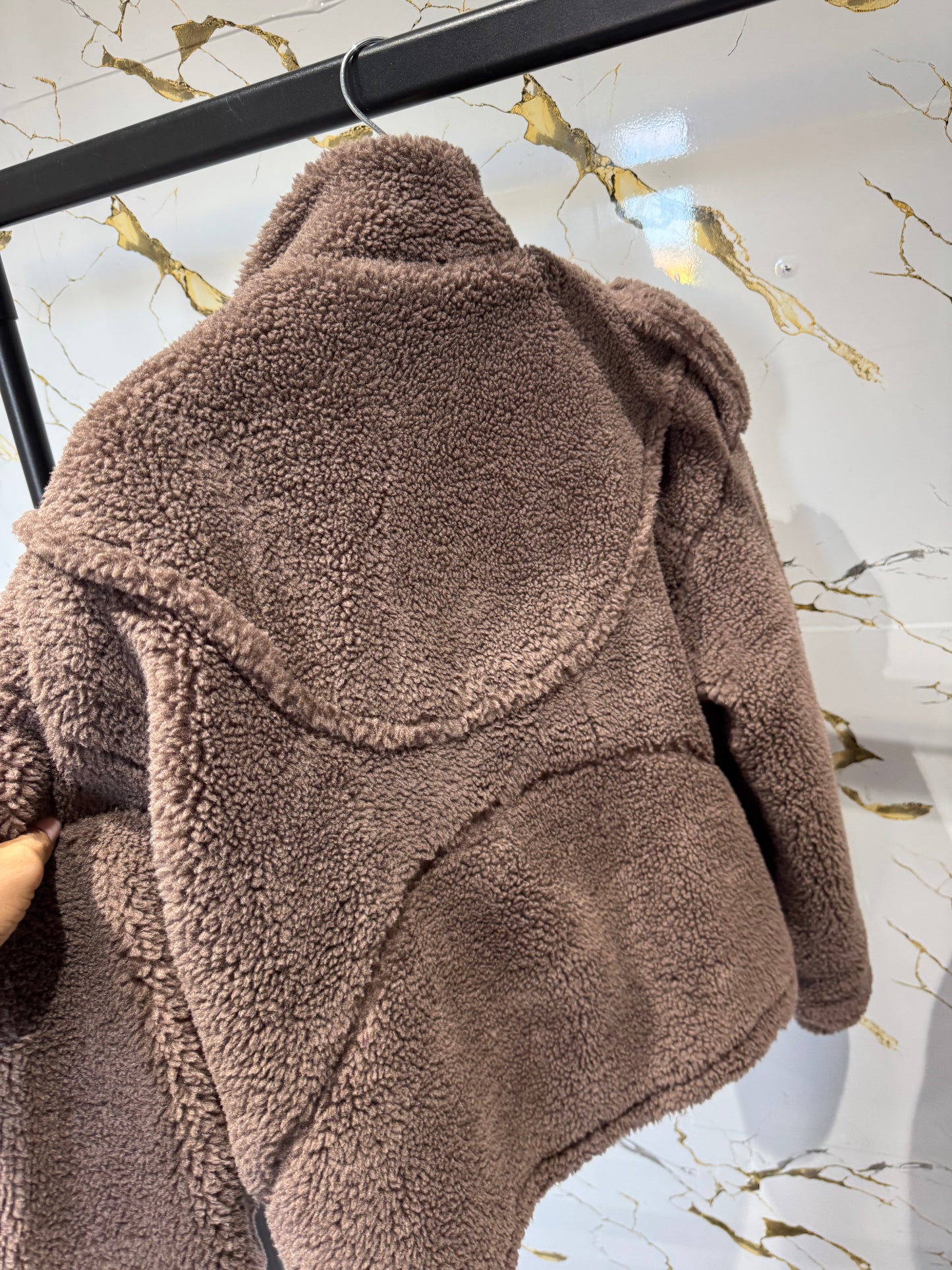 Chaqueta peluche chocolate