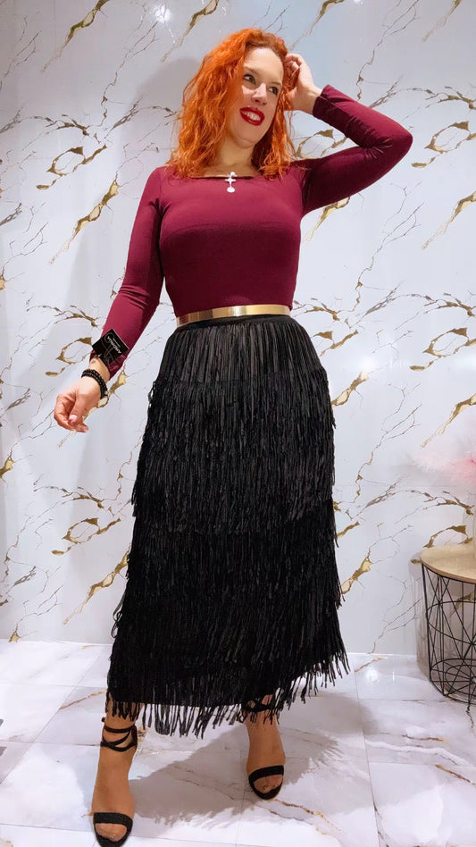 Falda Flecos