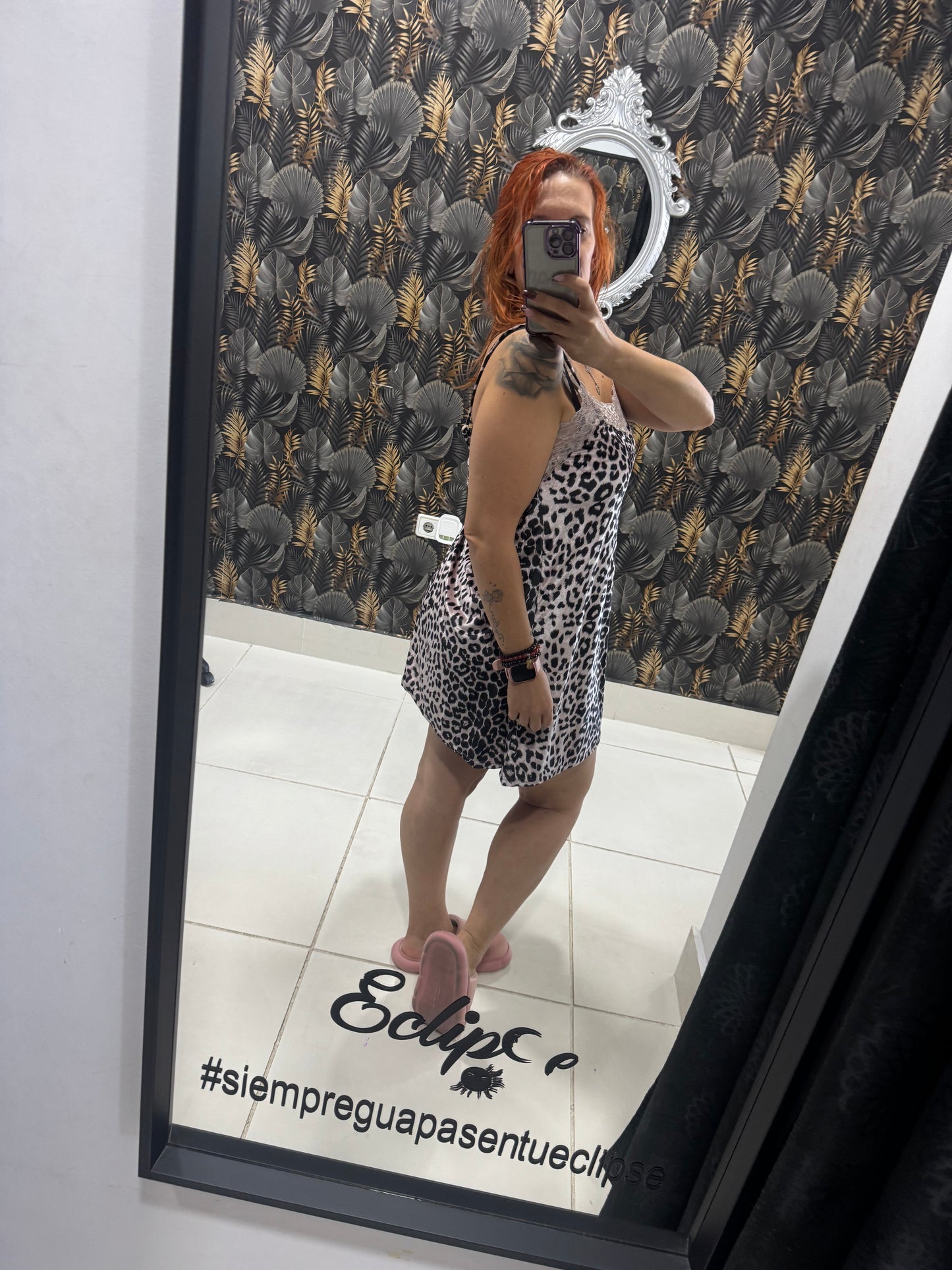 Conjunto noche animal print