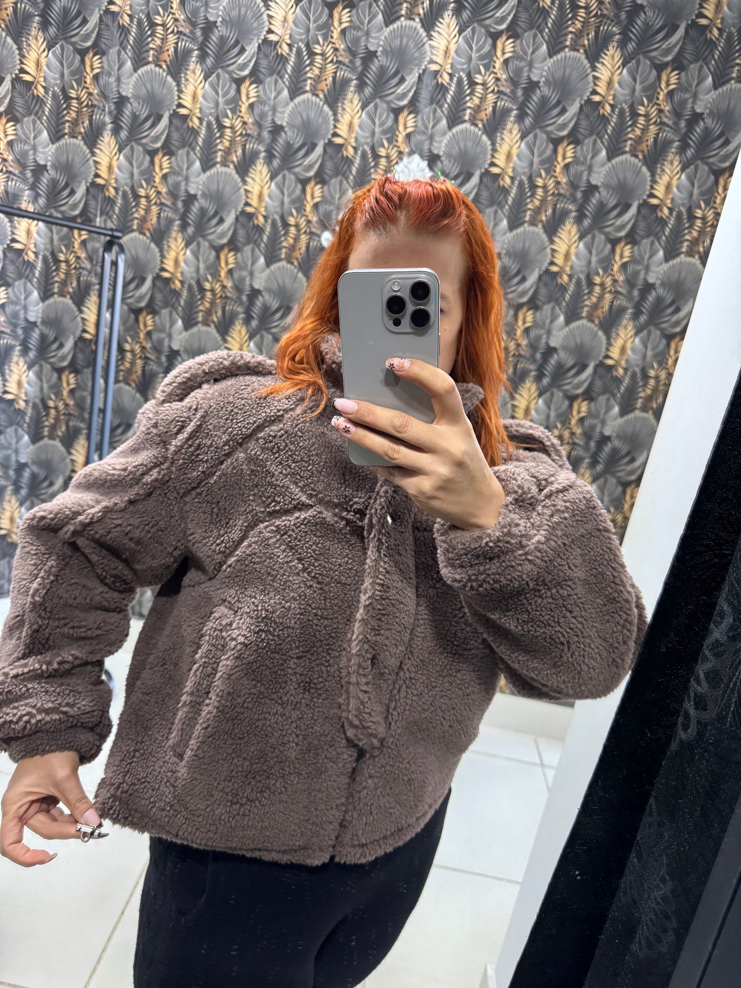 Chaqueta peluche chocolate