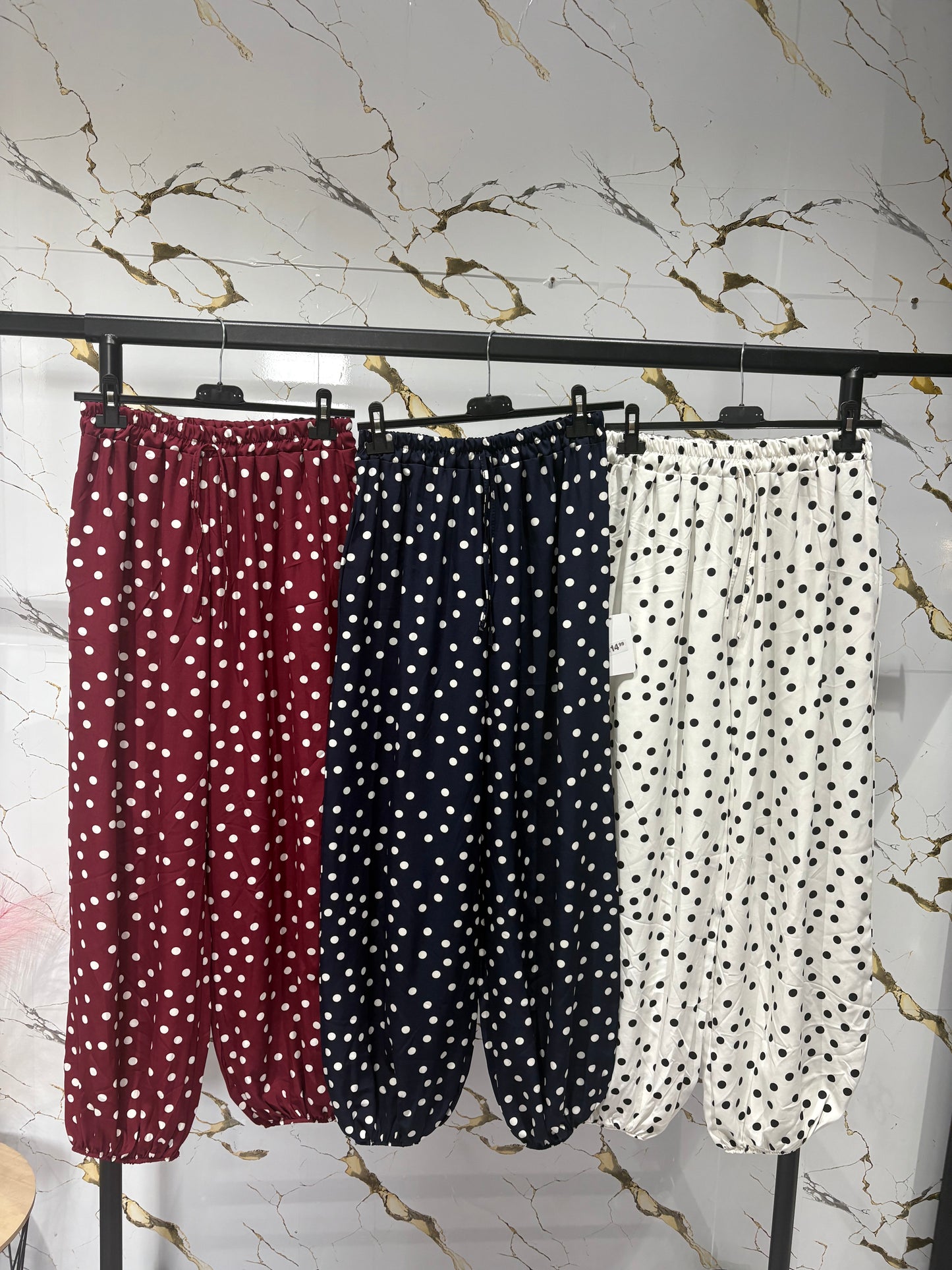 Pantalón topitos fluido