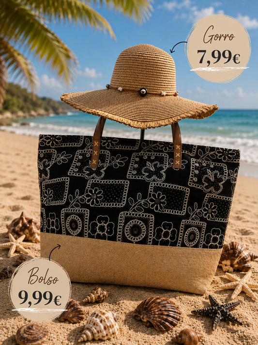 Bolso bordado playa