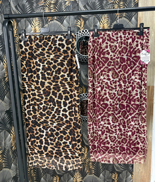 Falda gasa animal print