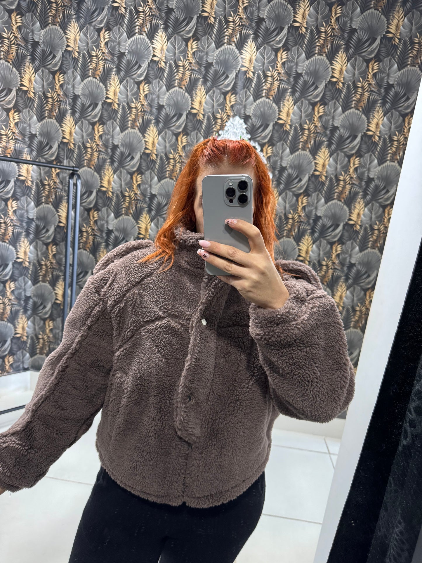 Chaqueta peluche chocolate