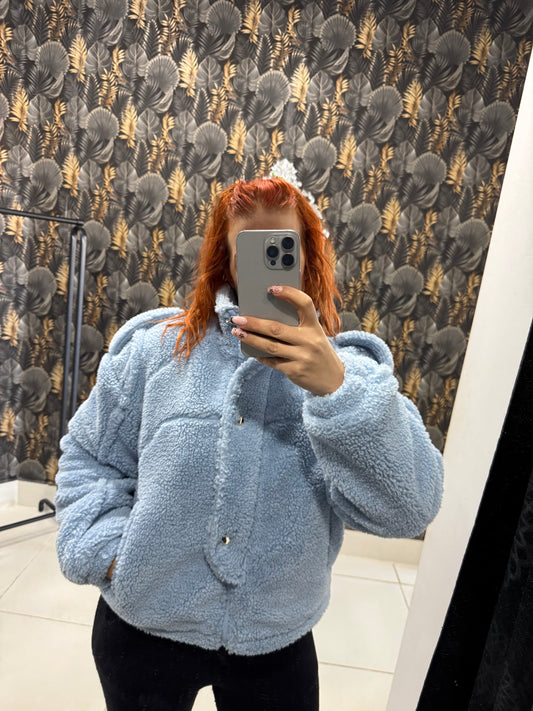 Chaqueta peluche azul