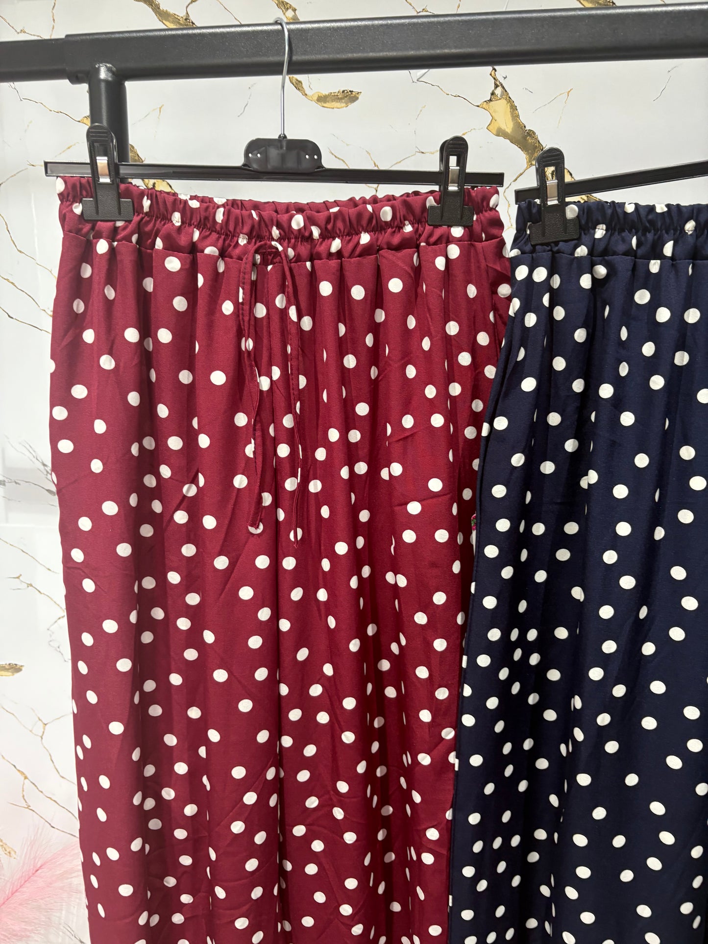Pantalón topitos fluido