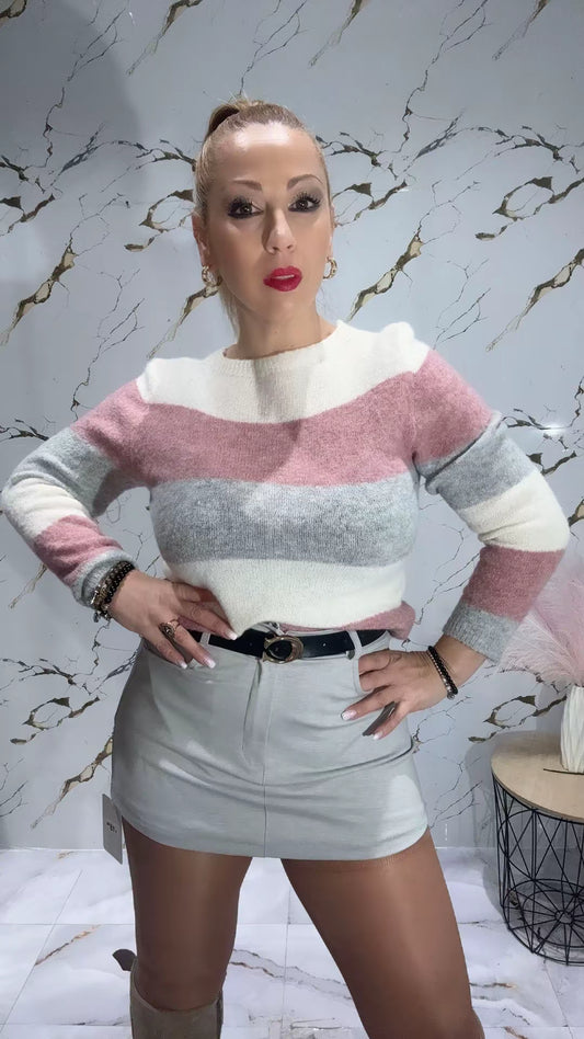 Jersey de rayas grande