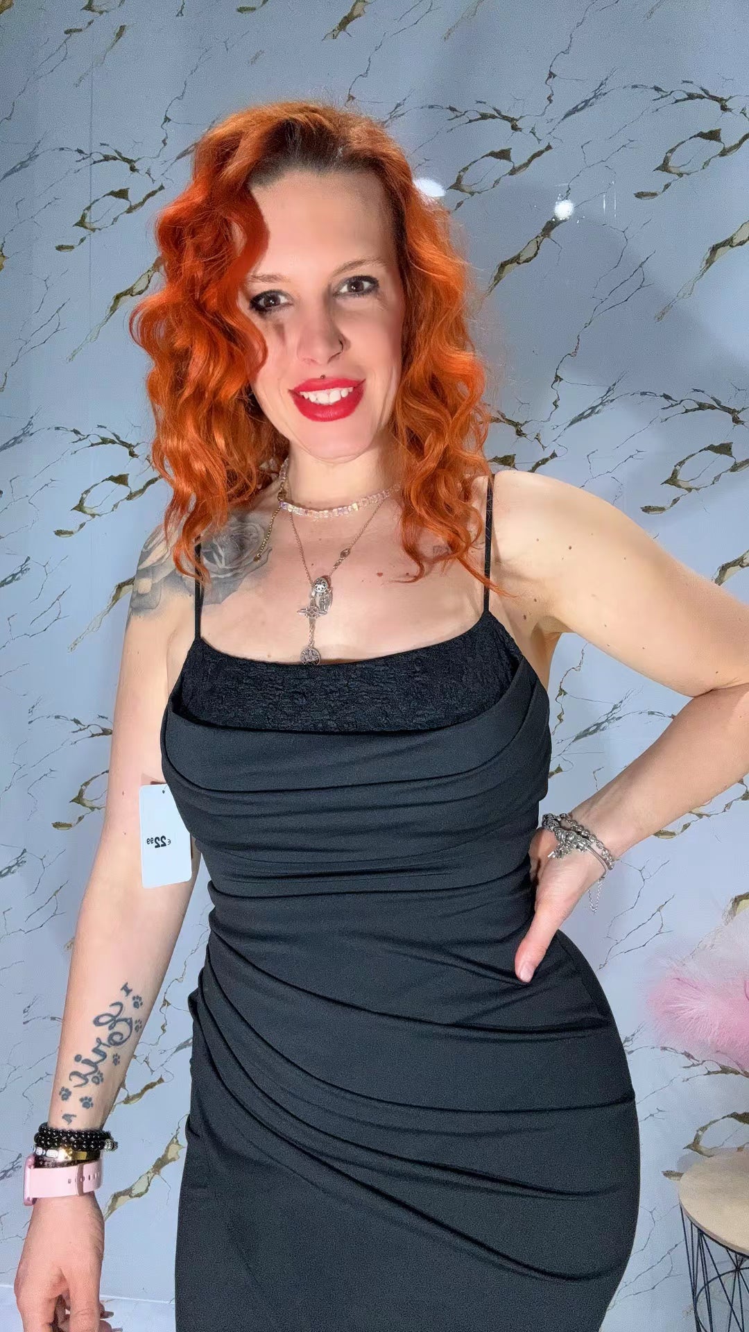 Vestido drapeado