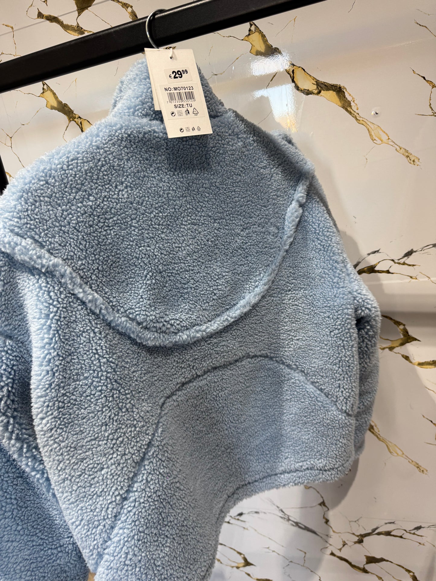 Chaqueta peluche azul