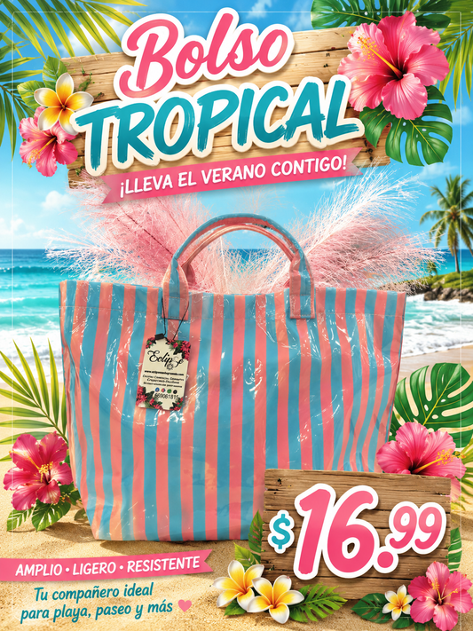 Bolso Rayas playa