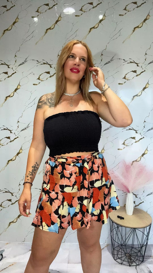 Falda pantalón tela