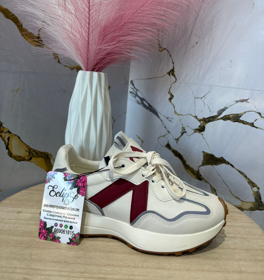 Zapatillas burdeos