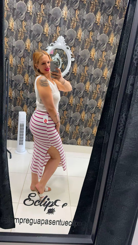 Falda rayas