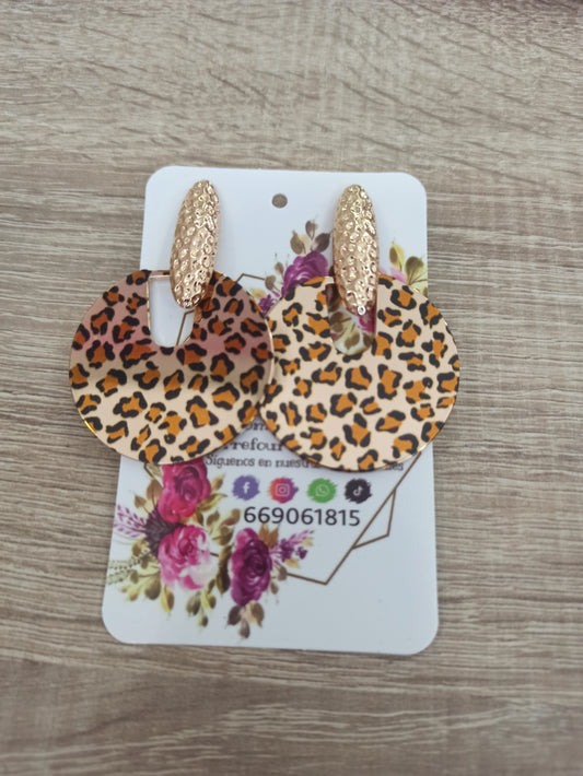 Pendientes leopardo y dorados