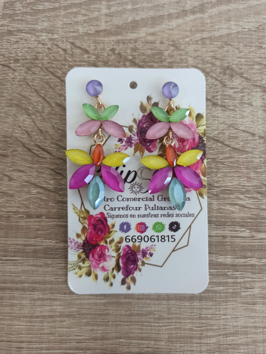 Pendientes colgantes arcoiris