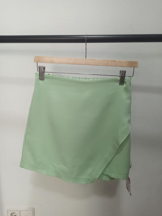 Falda pantalón lisa