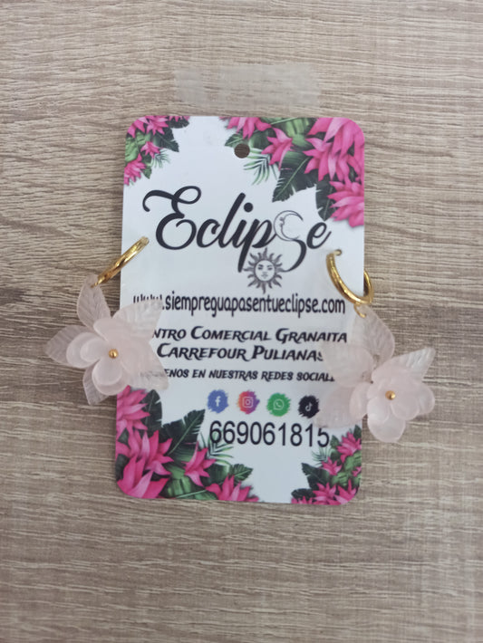 Pendientes flores