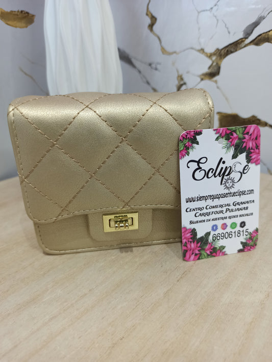 Bolso dorado espejo