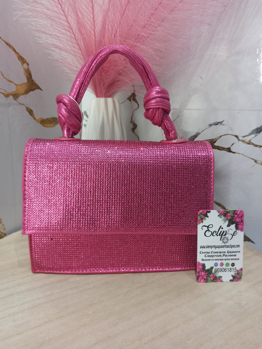 Bolso fucsia brillo