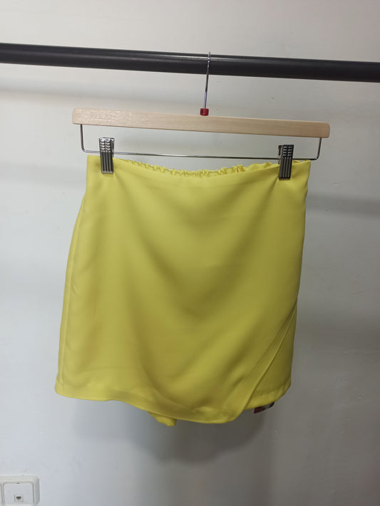 Falda pantalón lisa