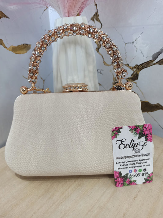 Bolso blanco brillo Tokio