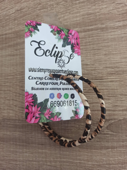 Aros grandes leopardo