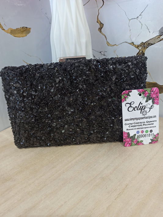 Bolso brillo negro